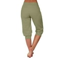 thumbnail image 2 of frariair ​Contour Fit Active Cropped Leggings For Women Tummy Control Workout Capris With Side Pockets Quick Dry Gym Lounge Hybrid​ Mint Green, 2 of 9