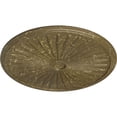 thumbnail image 3 of 33 1/8"OD x 3 1/2"ID x 1 3/8"P Leandros Ceiling Medallion (Fits Canopies up to 5"), Hand-Painted Mississippi Mud Crackle, 3 of 6