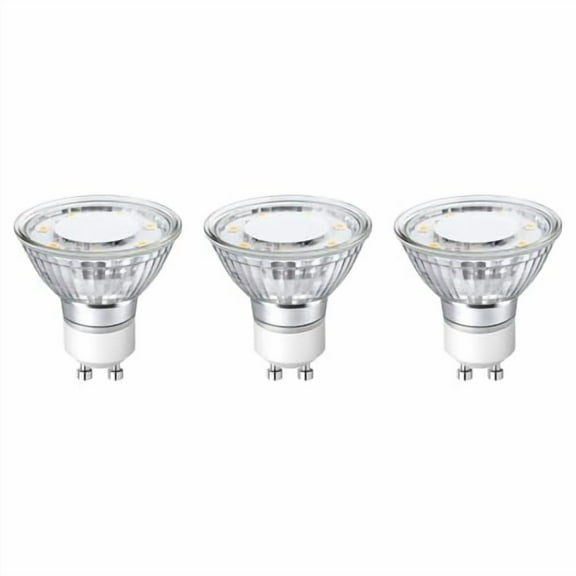 GU10 LED Light Bulbs Non-Dimmable,2700K Soft Warm Light GU10 Bulb Replacement for Recessed Track Lighting,4W LED Bulbs with 100°Flood Beam for Kitchen,Range Hood,Living Room,Bedroom,3 Pack
