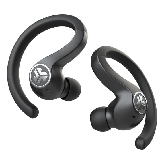 JLab Audio JBuds Air Sport Bluetooth True Wireless Earbuds with Charging Case, Black, EBJBUDSAIRSPRTRBLK82