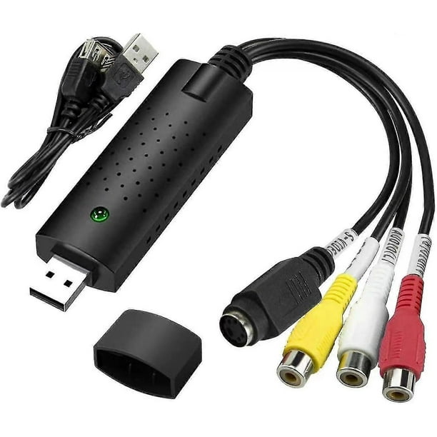 VHS to Digital Converter,Video Capture Card USB 2.0 Audio Video Capture Card Device Old VHS Mini DV Hi8 DVD VCR to Digital Converter for Mac,PC Suppor