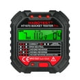 thumbnail image 1 of HABOTEST GFCI probador de salida con pantalla de voltaje 90-250V probador de enchufe circuito eléctr HABOTEST Probador de zócalo, 1 of 2