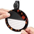 thumbnail image 2 of Ramadan Lantern Set of 2pcs PU Leather Round Suitcase Tags with Privacy Cover and Name ID Tag - Ideal for Travel Luggage, Handbags, Backpacks, School Bags, 2 of 6