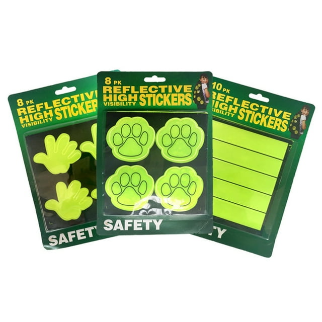 Bangcool 3 Sets Reflective Stickers Waterproof Glow Night Safety Stickers Bike Stickers