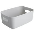 thumbnail image 1 of Storage Basket Solid Color Space-Saving Plastic Tissue Makeup Holder Home Decor, 1 of 8