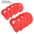 thumbnail image 3 of Naiovety Paquete de 10 fundas para palos de Golf, Kit de fundas para cabeza de etiqueta de número, Protector portátil para deportes al aire libre, Golf Rojo Naiovety OD021171-01, 3 of 6