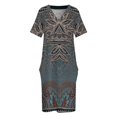 thumbnail image 4 of Vestido de bolsillo suelto Batik azulado vestidos de mujer vestido largo de verano para mujer vestido de fiesta de lujo para mujer noche para mujer, 4 of 7
