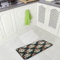 thumbnail image 2 of Dreamtimes Kitchen Rugs,Happy New Year Cute Corgi Non Slip Washable Cushioned Carpets Polyester AntiFatigue Comfort Porch Floor Mat Christmas Decoration 39×20 in, 2 of 7