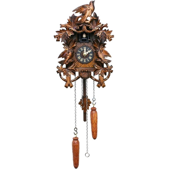 Alexander Taron 9.25" Engstler Battery-Operated Full Size Cuckoo Wall Clock
