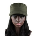 thumbnail image 4 of Visland Unisex Classic Military Hats , Adjustable Cotton Army Cap, Vintage Flat Top Outdoors Baseball Caps for Men and Women, 4 of 4
