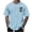 hgg139-Light Blue, variant on Yaoyar Men Tshirts Hawaiian Print Graphic Tees Crewneck Solid Color Basic Vacation Casual Beach Holiday T-Shirts