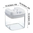 thumbnail image 2 of Easy Lock System Airtight Food Storage Containers | Transparent Plastic Kitchen Jars for Dry Goods & Pantry Organization | 4 Sizes (500ml, 800ml, 1200ml, 1900ml), 2 of 2