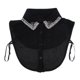 thumbnail image 2 of Camisa de gasa con solapa de flores Falso cuello falso , Diseño negro 8, tal se describe Baoblaze Cuello falso para mujer, 2 of 8