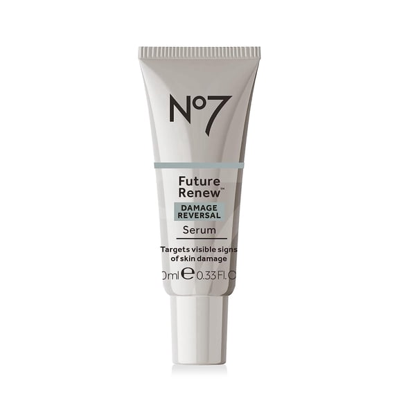 No7 Future Renew Damage Reversal Face Serum - Anti-Aging Serum for Glowing Skin - Hyaluronic Acid Niacinamide for Sun Damage Reversal - Dermatologist-Approved, Sensitive Skin Suitable (0.33 Fl Oz)