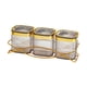 thumbnail image 4 of Bandeja para servir dividida, bandeja para aperitivos, plato portátil para refrigerios fácil de transportar con tapa 3 tazón gris, 4 of 9