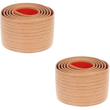 

2pcs Floor Trimming Strips Self Adhesive Threshold Transitions Strips Universal Decorative Trim
