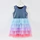 thumbnail image 2 of Vestido de niña Aisha, vestido de princesa hinchado de sirena, vestido de pastel con tutú de malla con escala degradada europea y americana, 2 of 5