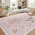 thumbnail image 4 of Pink Rug for Bedroom Girls, 5x7 Washable Rug for Floral Nursery Decor, Cute Soft Low-Pile Non Slip Indoor Floor Carpet for Baby Kids Room Playroom Living Room Dorm, 4 of 8