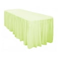 thumbnail image 1 of The Great American Store Cotton 4ft Rectangle Fitted Mint Sage Tablecloth With Pleated Table Skirt for Party Table Decoration, Banquet Tablecloth, Wedding Tablecloths (L48"x W24" x H29"), 1 of 3