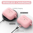 thumbnail image 5 of for AirPods Pro Case Cover with Cleaner Kit,Soft Silicone Protective Case for AirPods Pro 2nd/1st Generation Case for Women Men,AirPod Pro Case Accessories with Keychain-Pink, 5 of 6