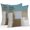 Blue, variant on Throw Pillow Covers 24x24 Inch Set of 2, Teal Blue Waterproof Outdoor Pillow Covers, Brown White Minimalist Retro Smear Ombre Art Decorative Cushion Pillowcases for Couch, Sofa, Bed, Garden, Patio