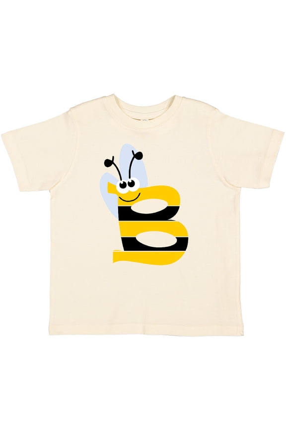Cute Bee Initial B Boys or Girls Toddler T-Shirt
