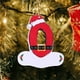 thumbnail image 3 of 26 adornos navideños de madera roja con letras | Colgantes del alfabeto para decorar el árbol de Navidad | Incluye letras de la A a la Z para personalizar el nombre, 3 of 3