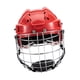 thumbnail image 2 of Casco de hockey sobre hielo con rejilla Protector acolchado suave profesional Casco de rugby para De 58 cm a 68 cm, 2 of 9