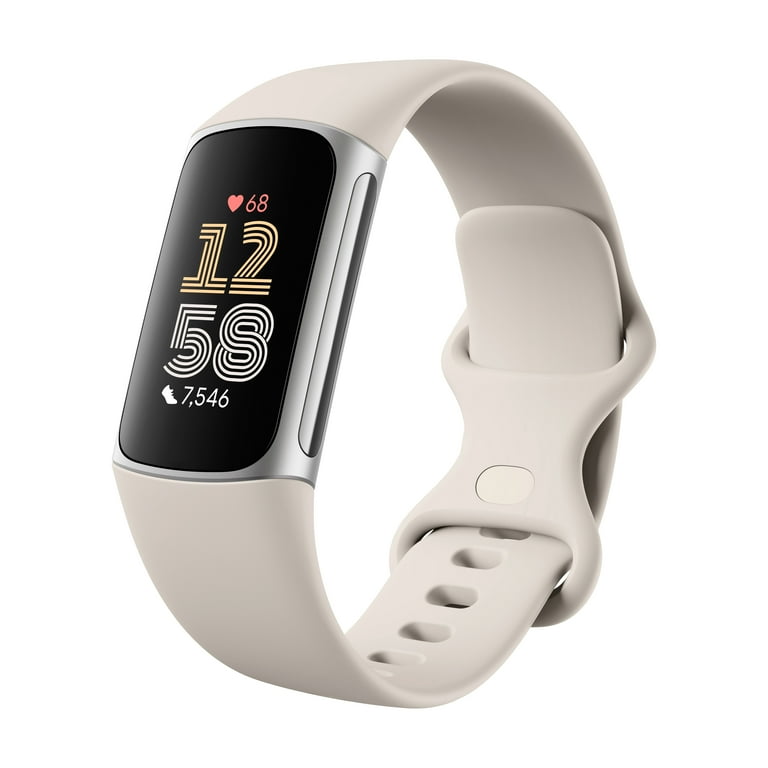 Fitbit Charge 6 Fitness Tracker with Heart Rate & GPS - Silver 