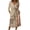 X005-Khaki, variant on Midi Dresses for Women Button Down 3/4 Sleeve V-Neck Patriotic American Flag A-Line Midi Casual Summer Beach Vacation Sundress with Pockets
