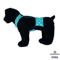 thumbnail image 5 of Barkertime Turquoise Blue Polka Dot on Blue Dog Diaper Overall, 5 of 7