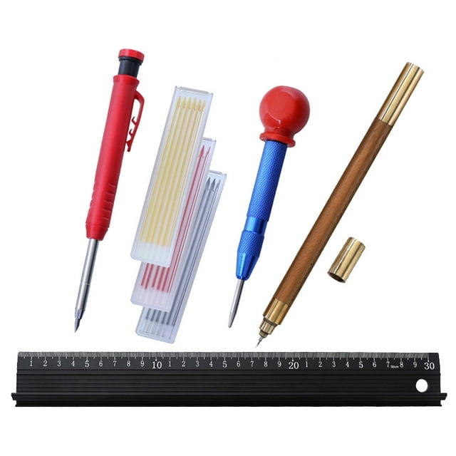 ziyahi 12 Pieces Carpenter Mark Pencil Refill Designing Mechanical Pencils Refill Type 10
