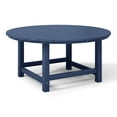 thumbnail image 5 of WestinTrends Malibu Low Outdoor HDPE Round Patio Coffee Table, Navy Blue, 5 of 16