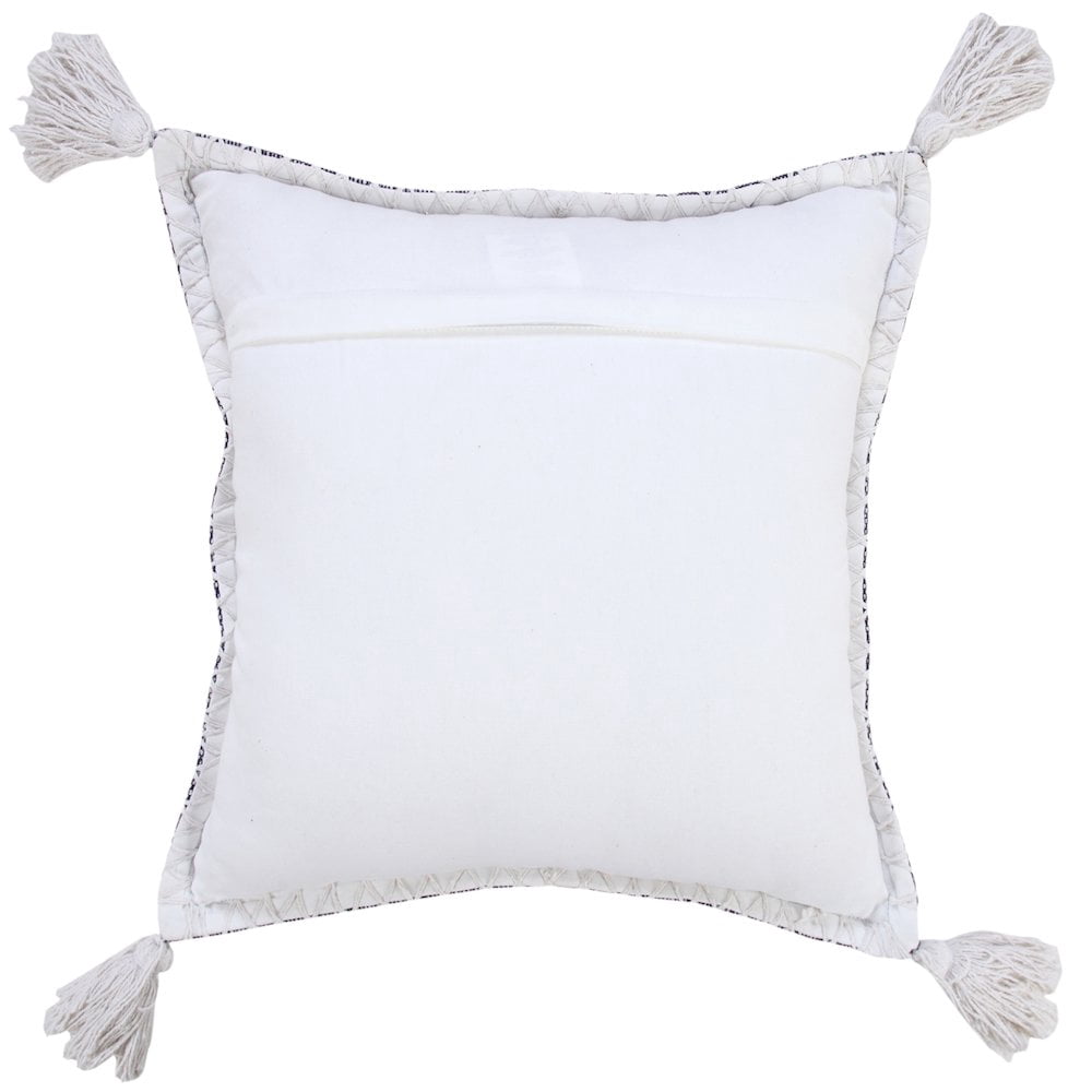 Harlow Hill Mood Indigo Solid Casual Cotton Throw Pillow Cover, 20" x 20"