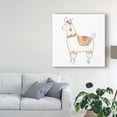 thumbnail image 3 of Trademark Fine Art 'Block print Llama II' Canvas Art by June Erica Vess, 3 of 4