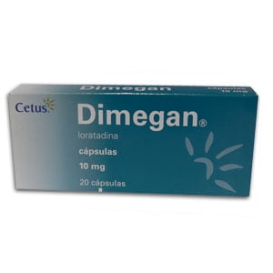 Dimegan 10 mg cápsulas 20 pzas