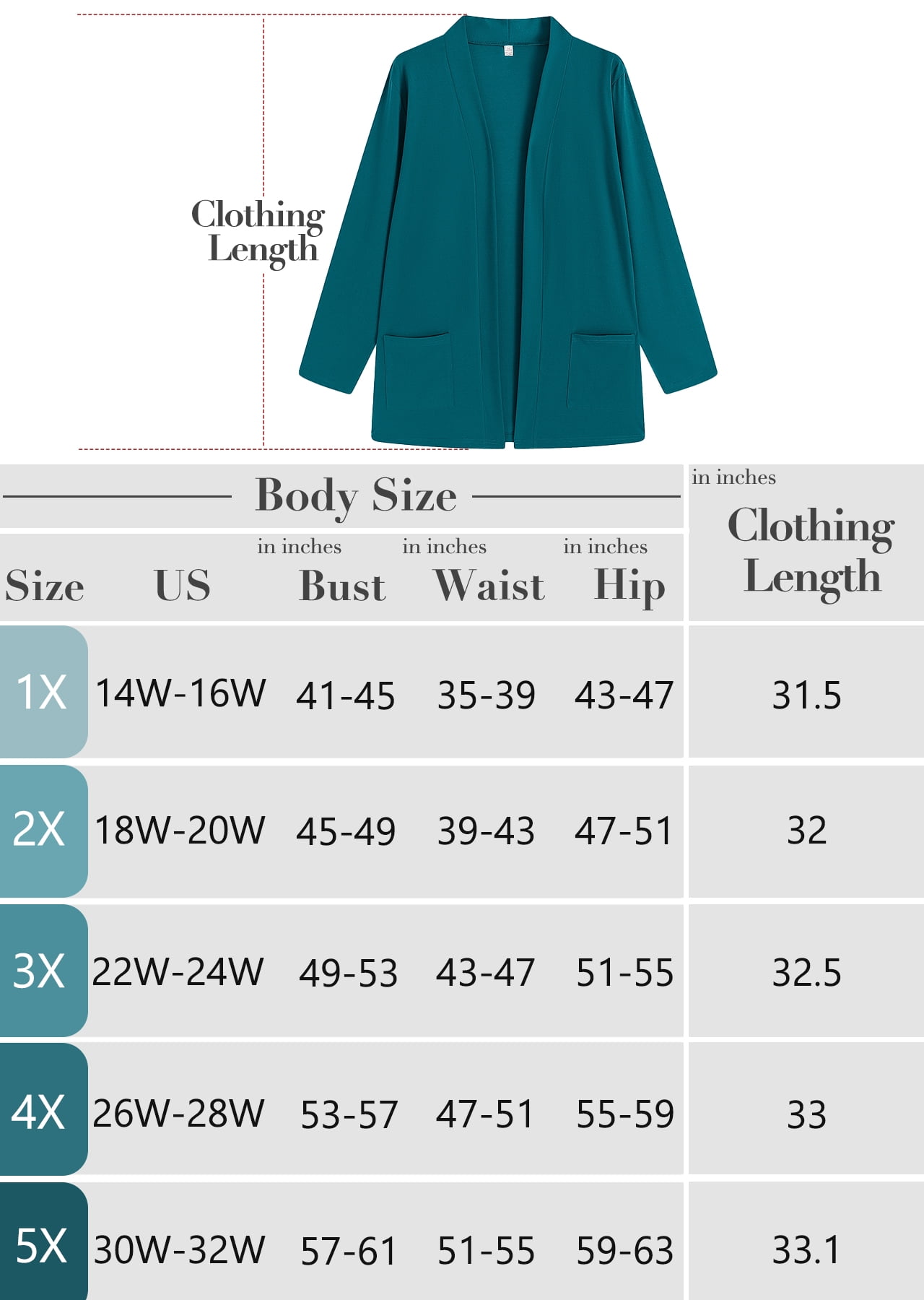 Women's Plus Open Front Fall Cardigan V Neck Sweater Long Sleeve Causal Button Down Soft 3X Latte Warm Knit Cardigan - image 4