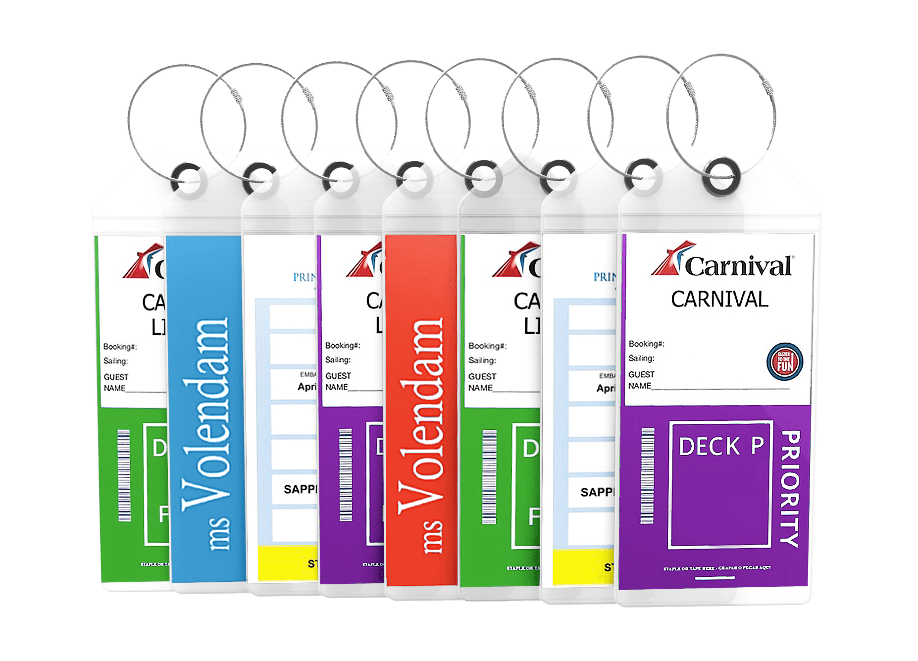 princess cruise luggage tag size