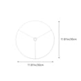 thumbnail image 2 of Shisuyan Ceiling Light Mount Hardware White Metal 2Pack 11.8x11.8in, 2 of 8
