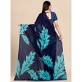 thumbnail image 3 of Multicoloured Floral Pure Georgette Block Print Saree - 17842868, 3 of 6