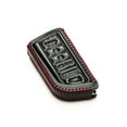 thumbnail image 3 of Vitodeco Genuine Leather Smart Key Fob Case with Leather Key Strap Compatible for Acura MDX, Acura RDX 2022 -2023 (5-Button, Black/Red), 3 of 6