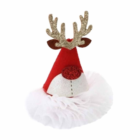 Festive Christmas Hair Accessories with Sparkling Sequins and Miniature Holiday Hat Designs for Women and Girls