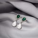 thumbnail image 3 of Ganfancp Señoras Moda Diamante Perla Pendientes Larga Cadena Borla Pendientes Artículos En Liquidación 1 Par de Pendientes, 3 of 6