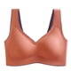 thumbnail image 5 of Sujetador sin costuras Sport Yoga Running Hacer subir Vest Underwire Soft Sleep Ropa interior de mujer, Rojo, L kenally  AP001300-10B, 5 of 7