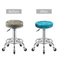 thumbnail image 5 of Round Bar Stool Seat Covers, Christmas Snow Elastic Round Chair Cover Stool Seat Slipcover Bar Stool Cushions Round Pad for 12-14 inch, 5 of 7