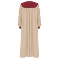 thumbnail image 4 of YONGHS Robes de Clergé pour Femmes Robe de Chœur à Blocs de Couleur Fermeture Éclair devant Robe de Pasteur Prêtre Prédicateur Kaki P, 4 of 5