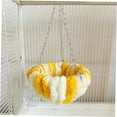 thumbnail image 6 of ELAYARD Yellow Parrot Winter Nest with Swing Ring, Warm Hideout Bed for Bird Cage Comfort, 6 of 7