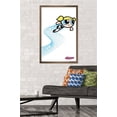 thumbnail image 2 of The Powerpuff Girls - Bubbles Heart Lines Wall Poster, 22.375" x 34", Framed, 2 of 3