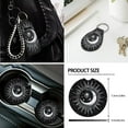 thumbnail image 7 of XYZCANDO Sun Moon Fender Cover Car Coasters Car Cushion Cover Armrest Cover Steering Wheel Cover Lipstick Cover Trash Can Armrest Cover Seat Belt Cover Keychain Interior Decor, 7 of 7