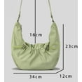 thumbnail image 7 of Kukuzhu Drawstring Shoulder Bag for Women Nylon Pleated Tote Bag Large Hobo Bag Retro Clutch Handbag for Beach Travel, 7 of 7